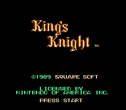 King's Knight title screenshot